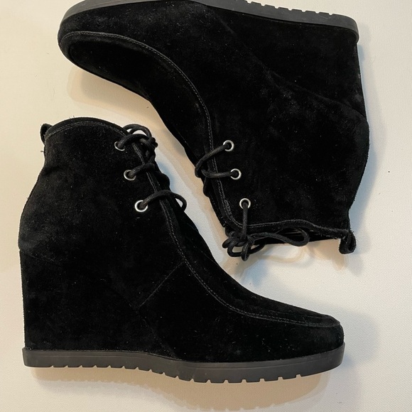 Michael Kors Black Suede Ankle Boots 8M SB-F - Picture 3 of 5
